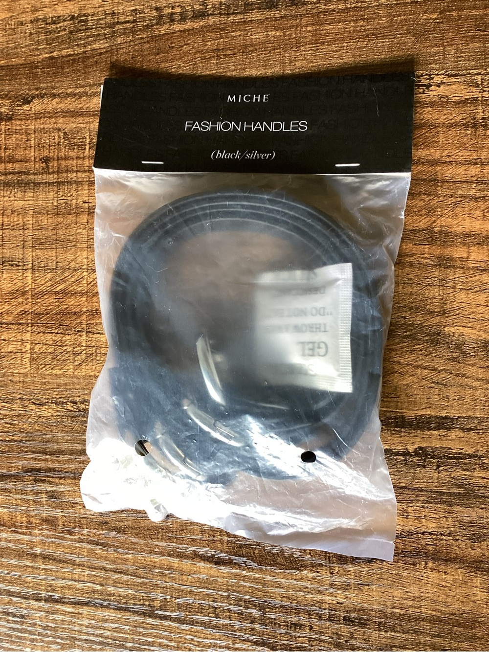 Miche Fashion Handles Black Silver Replacement Purse Straps 26”‎ NIP Item 9733